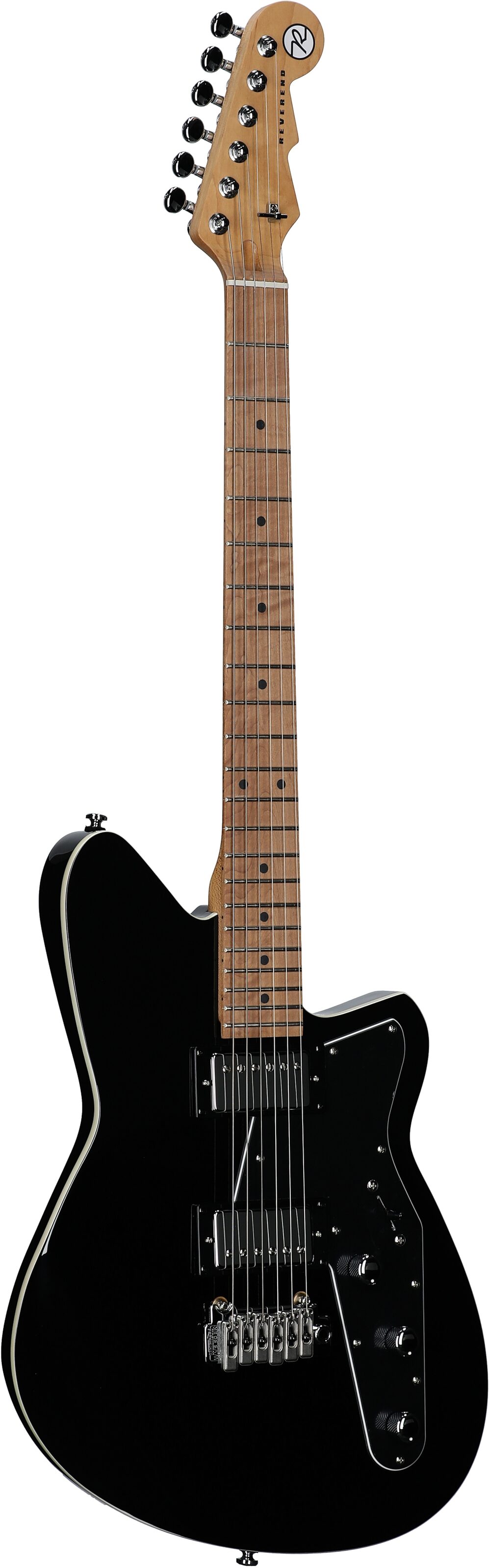 Reverend Jetstream HB Electric Guitar, Midnight Black, Open Box (Very Good), Body Left Front