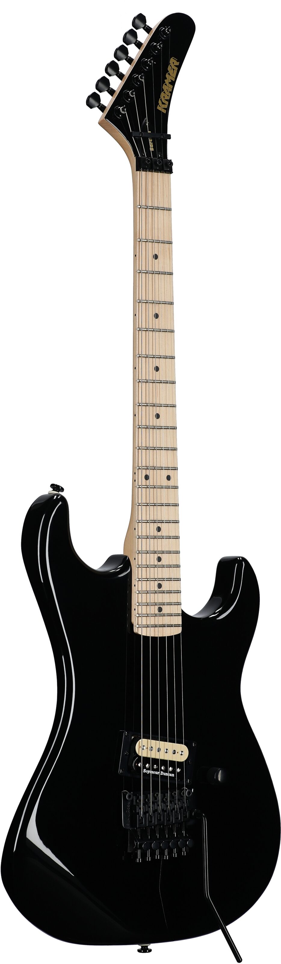 Kramer Baretta Original Series Electric Guitar, Ebony, Open Box (Very Good), Body Left Front
