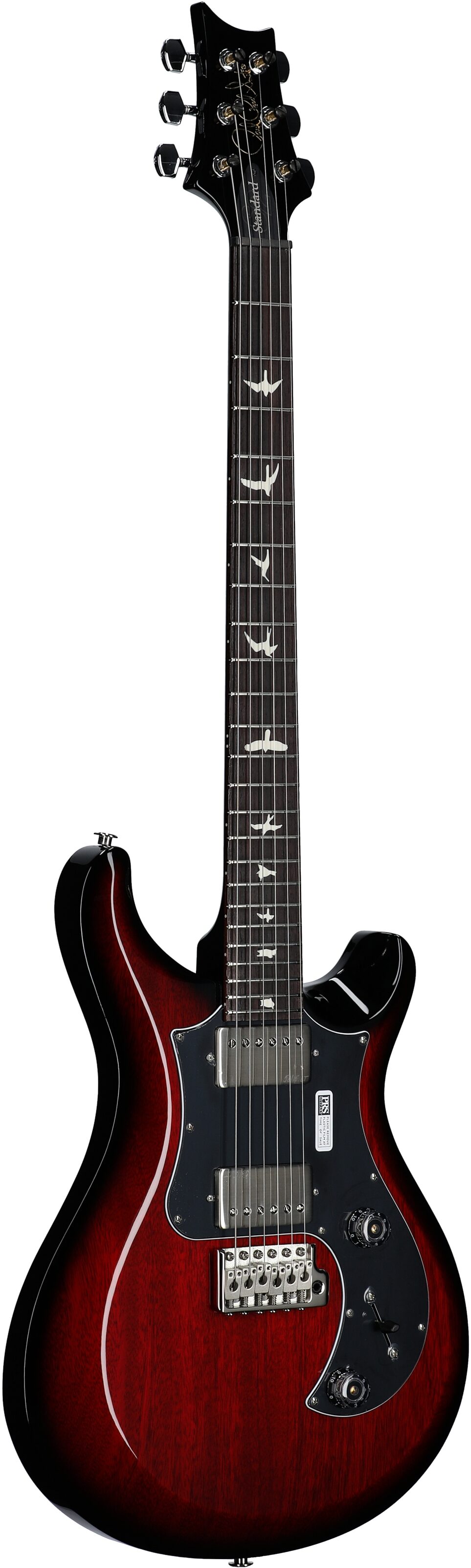 PRS Paul Reed Smith S2 Standard 24 Gloss Pattern Thin Electric Guitar (with Gig Bag), Scarlet Sunburst, Body Left Front