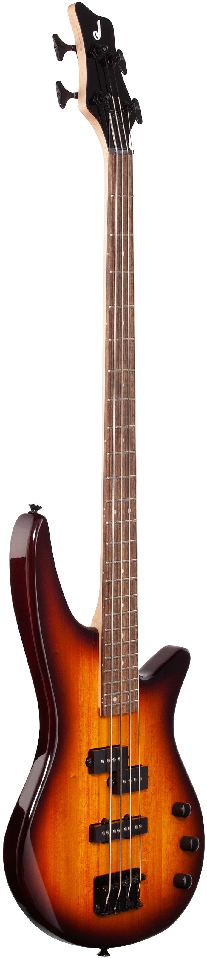 Jackson JS2 Spectra Electric Bass, Tobacco Burst, Body Left Front