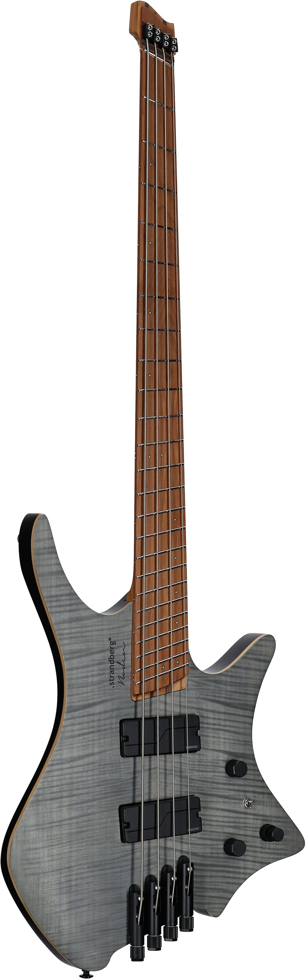 Strandberg BB4CT Boden Bass Standard 4 Electric Bass (with Gig Bag), Charcoal, Body Left Front