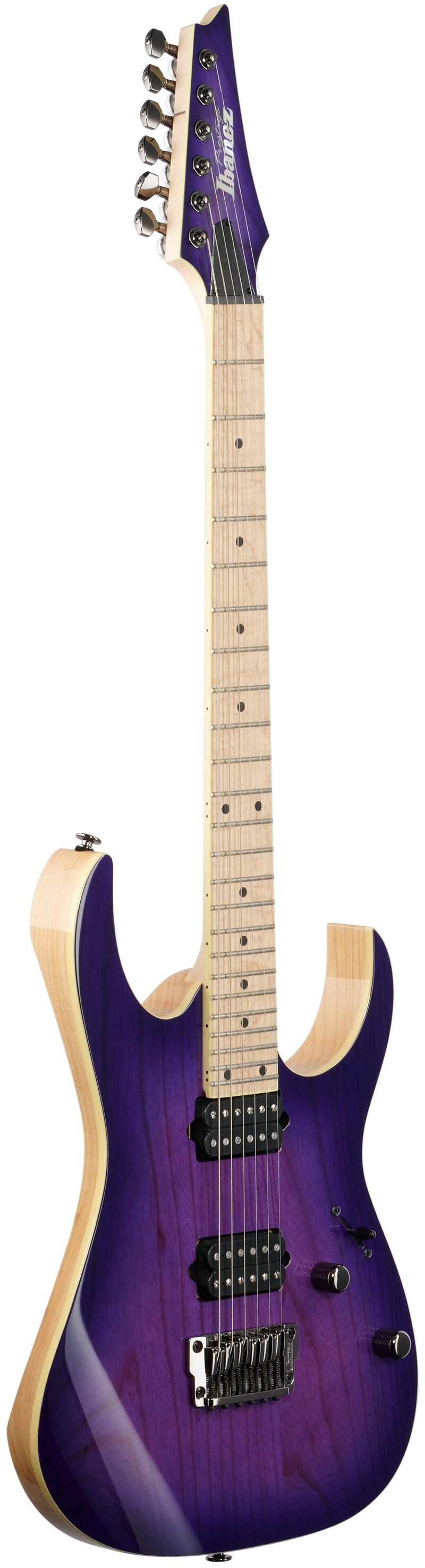 Ibanez Prestige RG652AHMFX Electric Guitar (with Case), Royal Plum Burst, Body Left Front