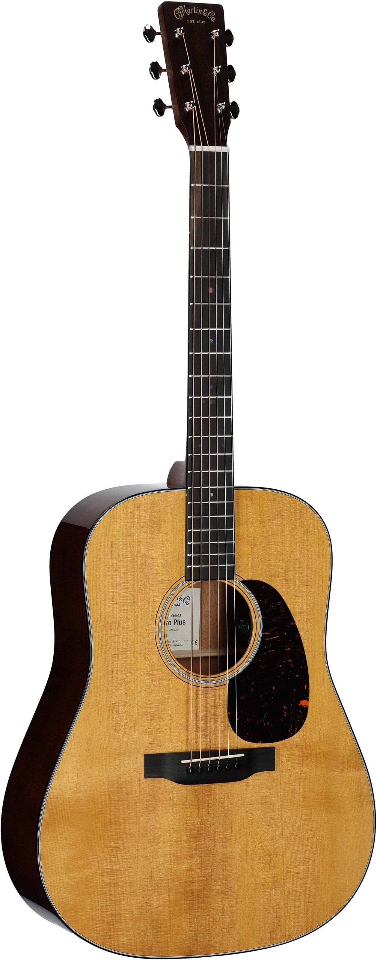 Martin DE Retro Plus Mahogany Acoustic-Electric Guitar, New, Body Left Front