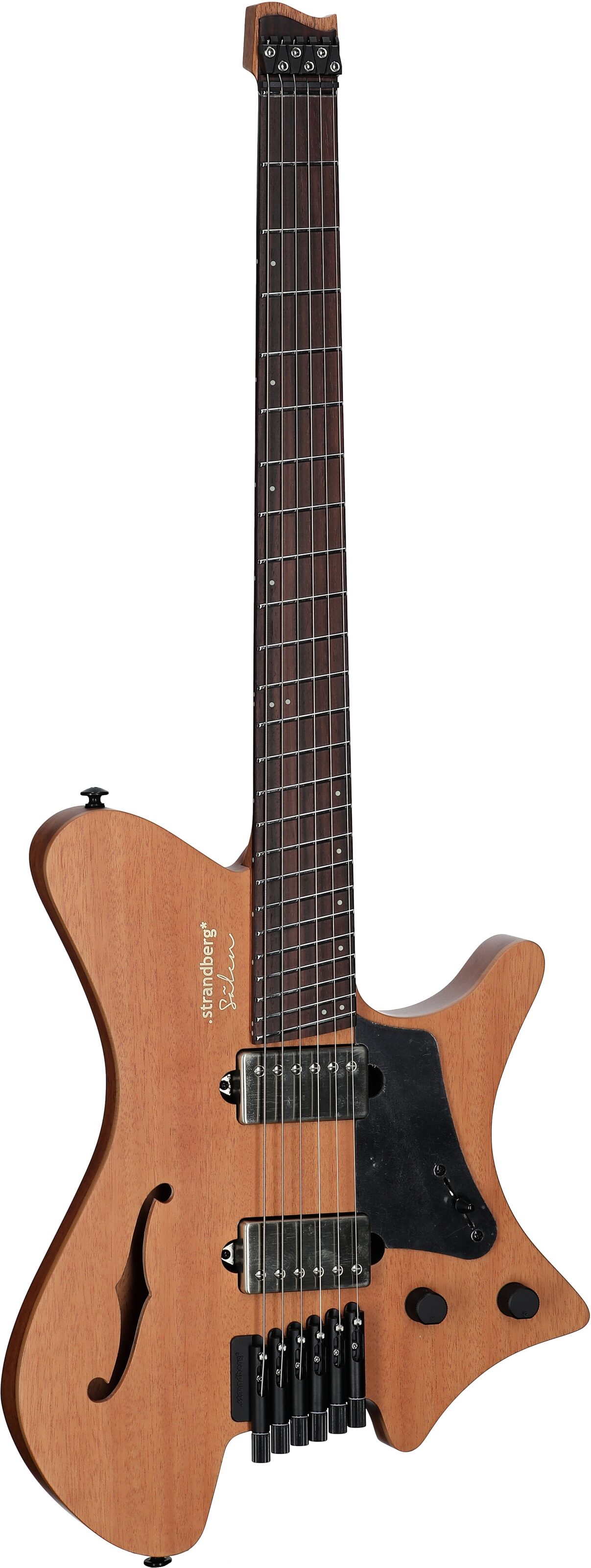 Strandberg Salen Jazz NX 6 Electric Guitar (with Gig Bag), Natural, Body Left Front