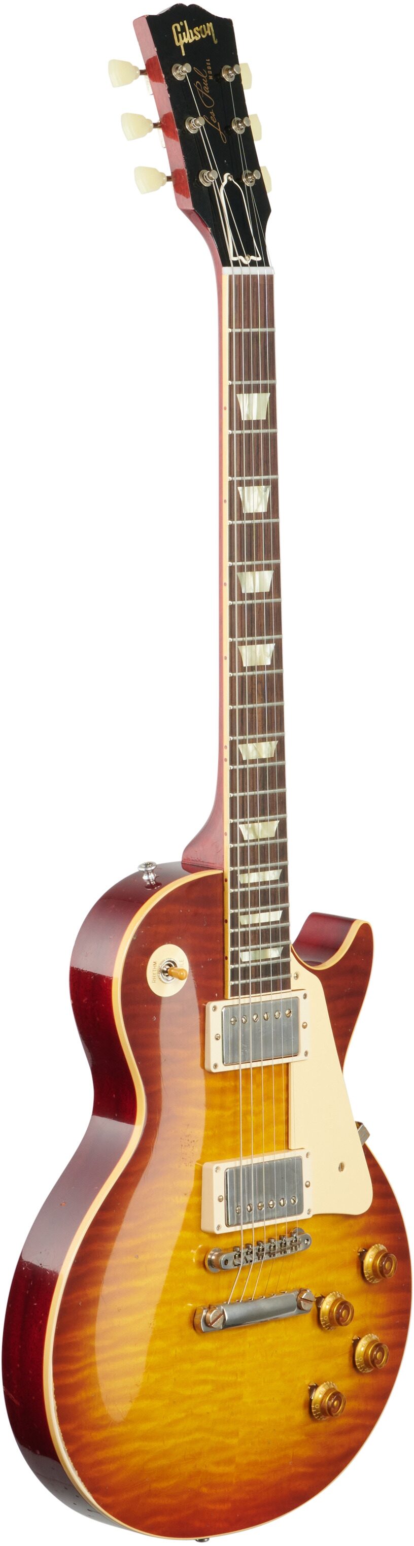Gibson Custom 1959 Les Paul Standard Murphy Lab Light Aged Electric Guitar (with Case), Royal Tea, Body Left Front