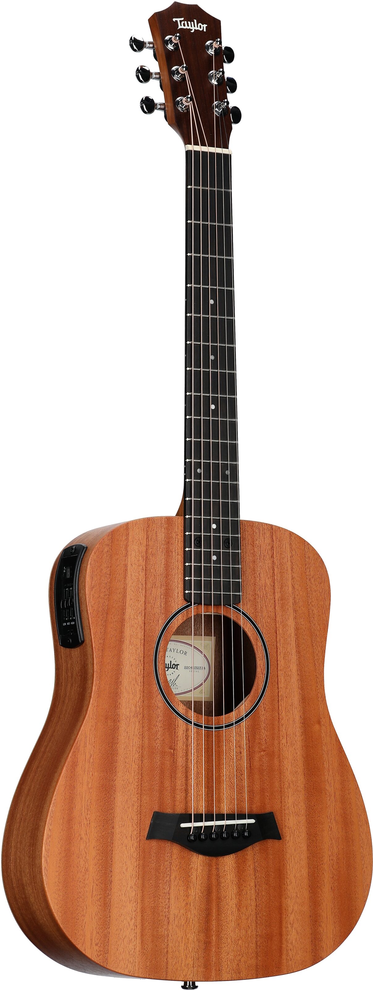 Taylor Baby Taylor BT2e 3/4-Size Acoustic-Electric Guitar (with Gig Bag), New, Body Left Front