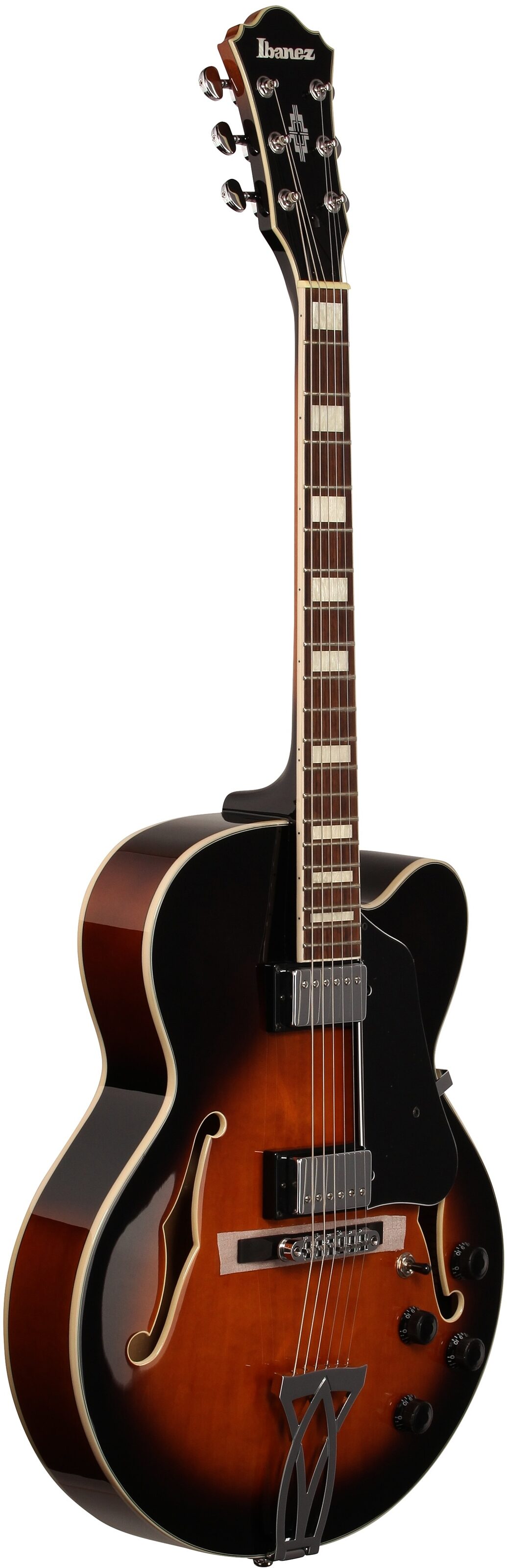 Ibanez AF75 Artcore Hollowbody Electric Guitar, Vintage Sunburst, Body Left Front