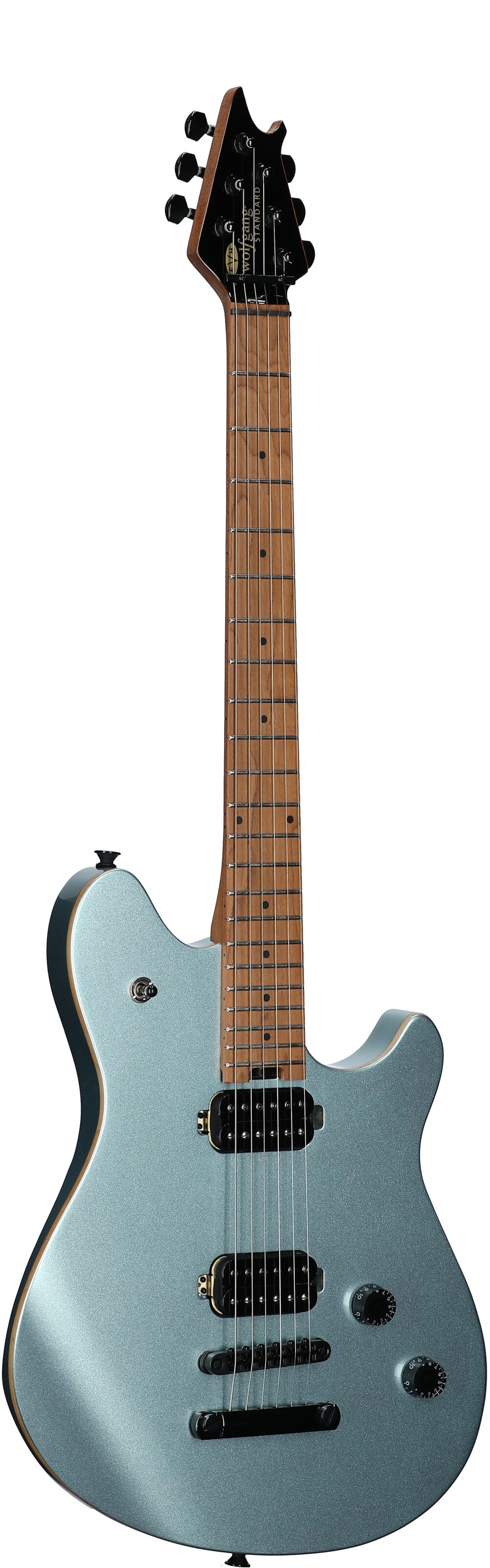 EVH Eddie Van Halen Wolfgang WG Standard T.O.M. Electric Guitar, Sea Foam Pearl Metallic, Body Left Front