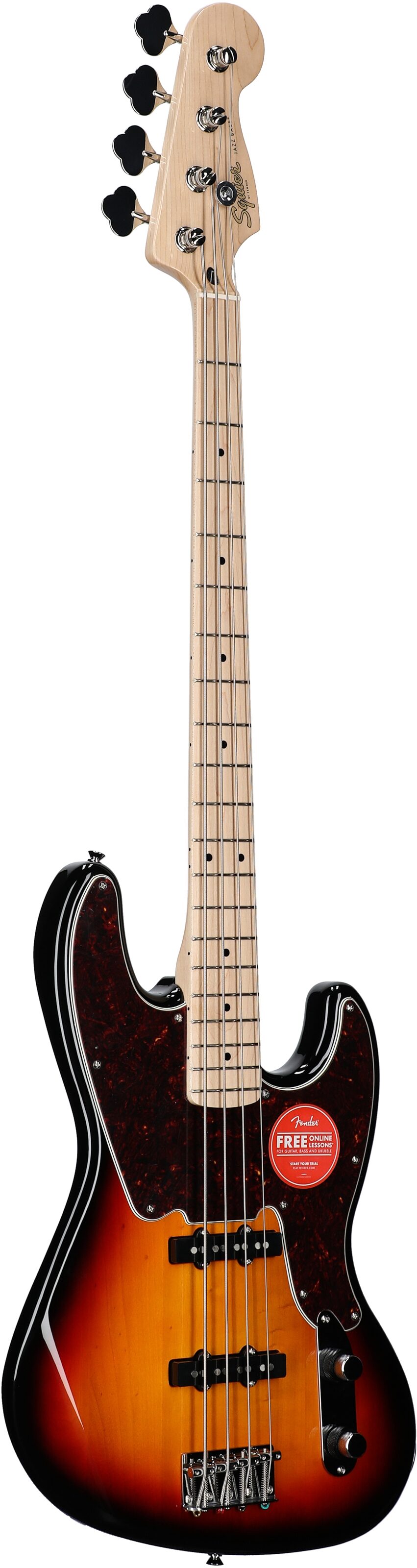 Squier Paranormal Jazz Bass '54, Maple Fingerboard, 3-Color Sunburst, Body Left Front