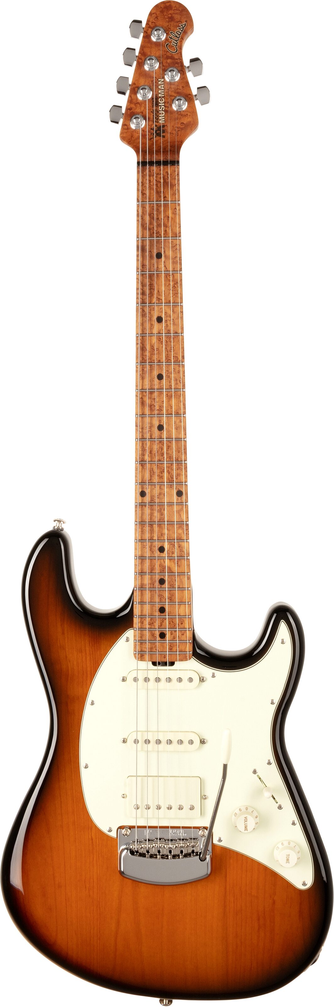 Ernie Ball Music Man Cutlass HSS Tremolo Electric Guitar (with Mono Gig Bag), Action Position Back