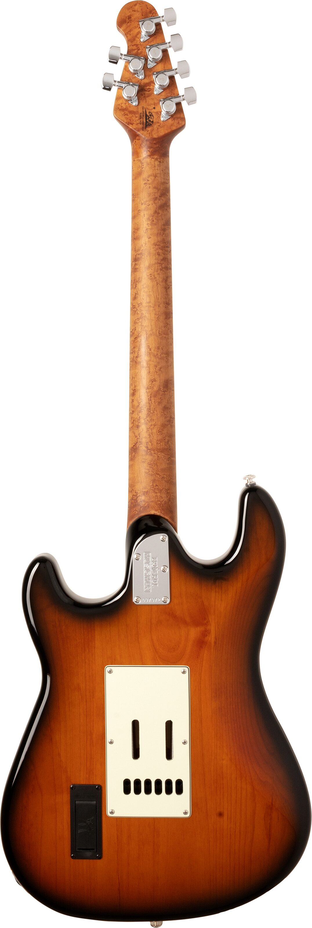 Ernie Ball Music Man Cutlass HSS Tremolo Electric Guitar (with Mono Gig Bag), Action Position Back