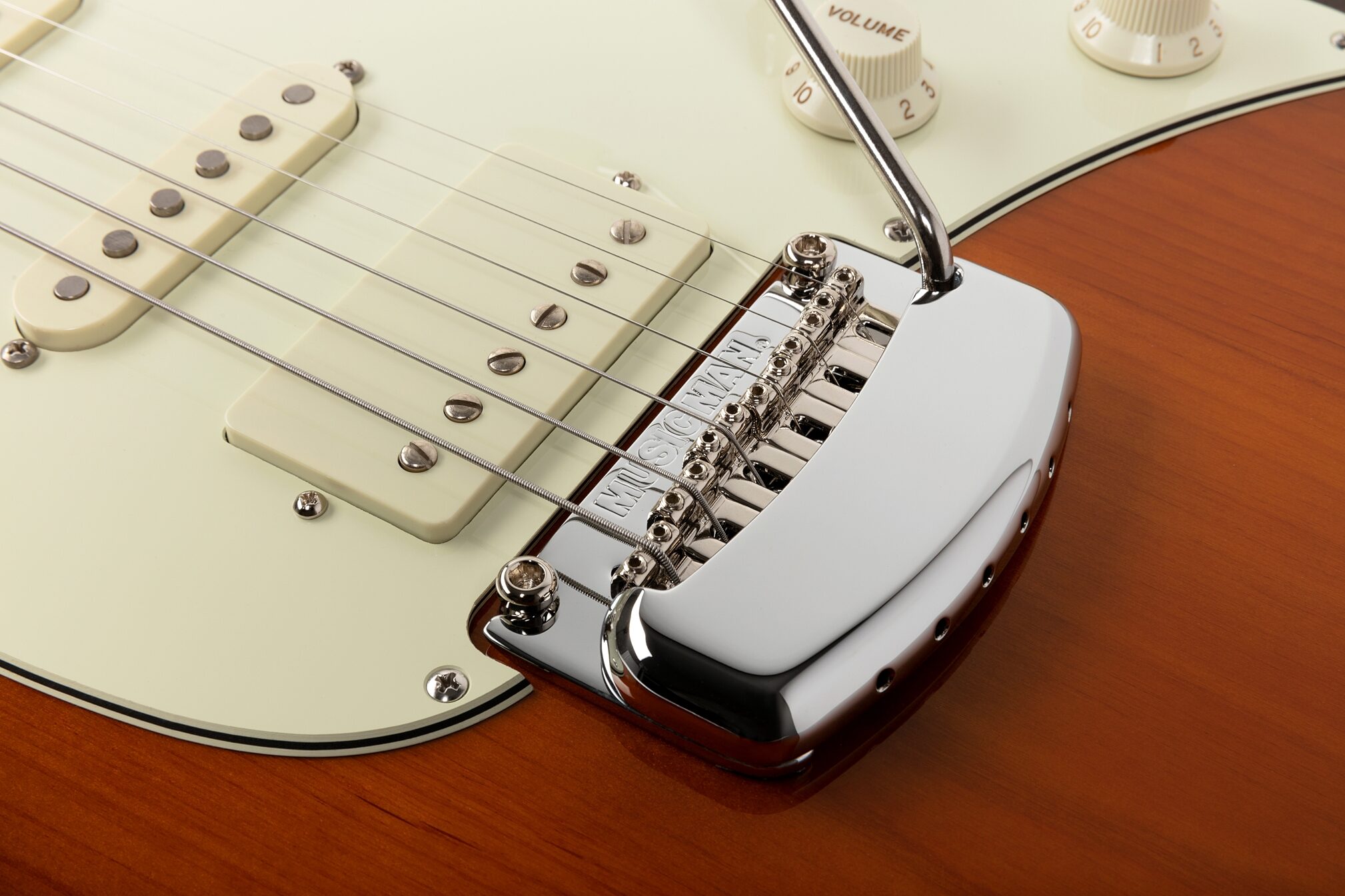 Ernie Ball Music Man Cutlass HSS Tremolo Electric Guitar (with Mono Gig Bag), Action Position Back