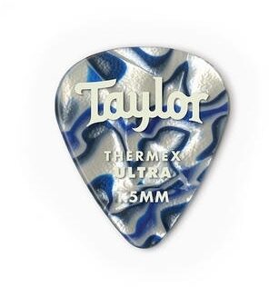 Taylor DarkTone Premium 351 Thermex Ultra Picks, Blue Swirl, 1.50 millimeter, 6-Pack, Main
