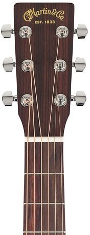 Martin OM-1E Acoustic-Electric Guitar (with Case), Headstock