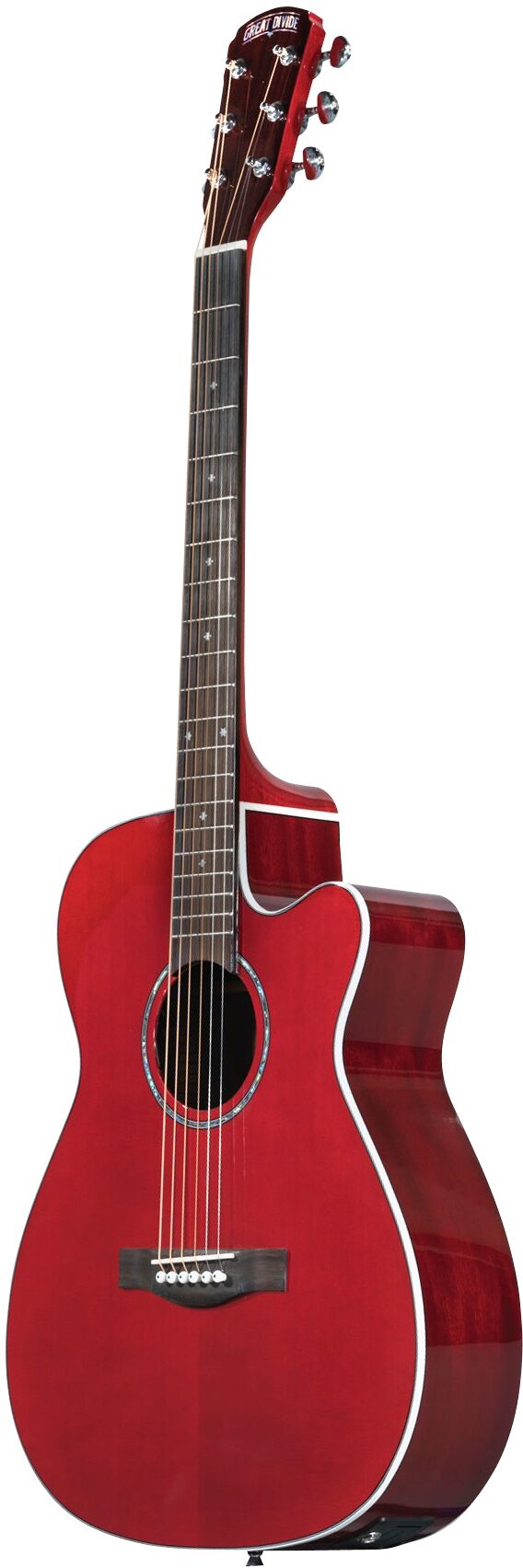 Great Divide SM-CE-18 Songsmith Orchestra Acoustic-Electric Guitar, Delphic Red
