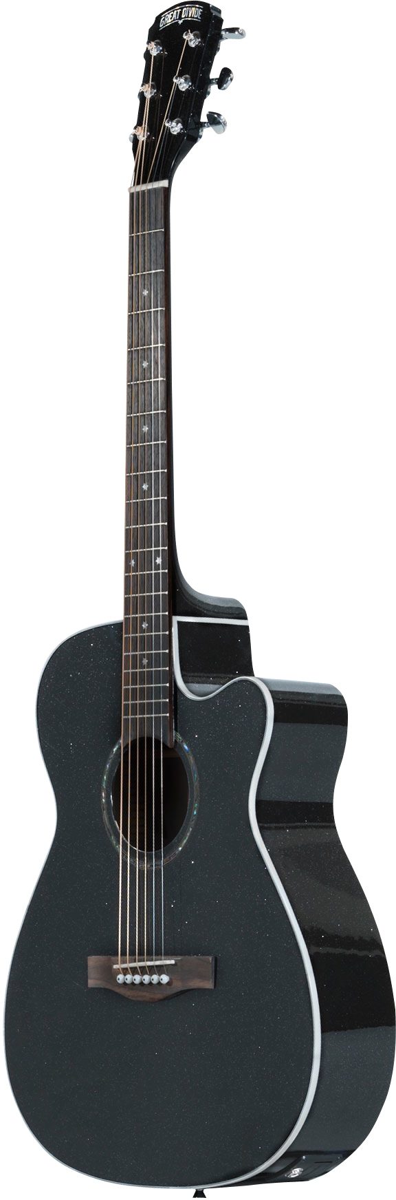 Great Divide SM-CE-18 Songsmith Orchestra Acoustic-Electric Guitar, Metallic Black