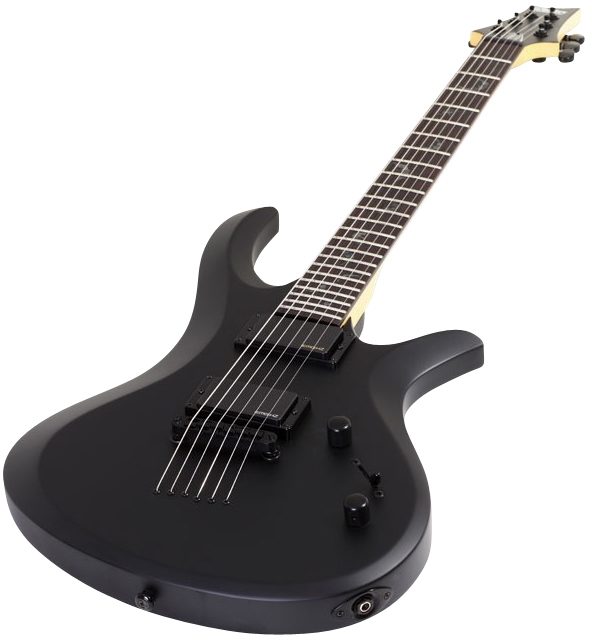 Schecter Damien Riot Electric Guitar, Closeup