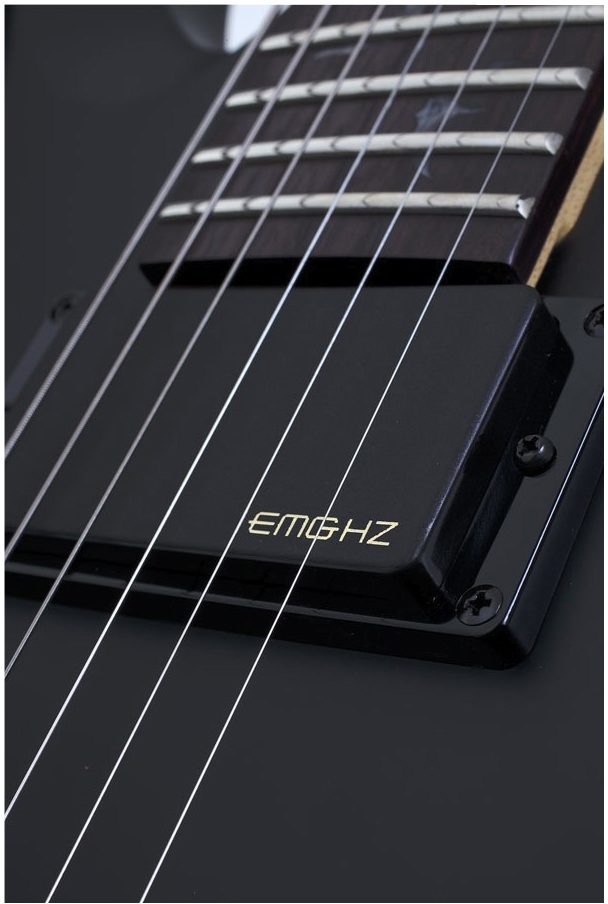 Schecter Damien Riot Electric Guitar, Pickups Closeup