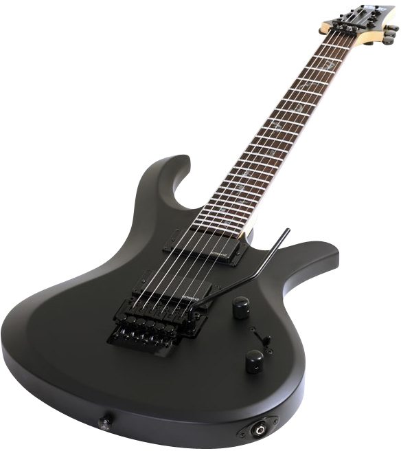 Schecter Damien Riot FR Electric Guitar with Floyd Rose, Closeup