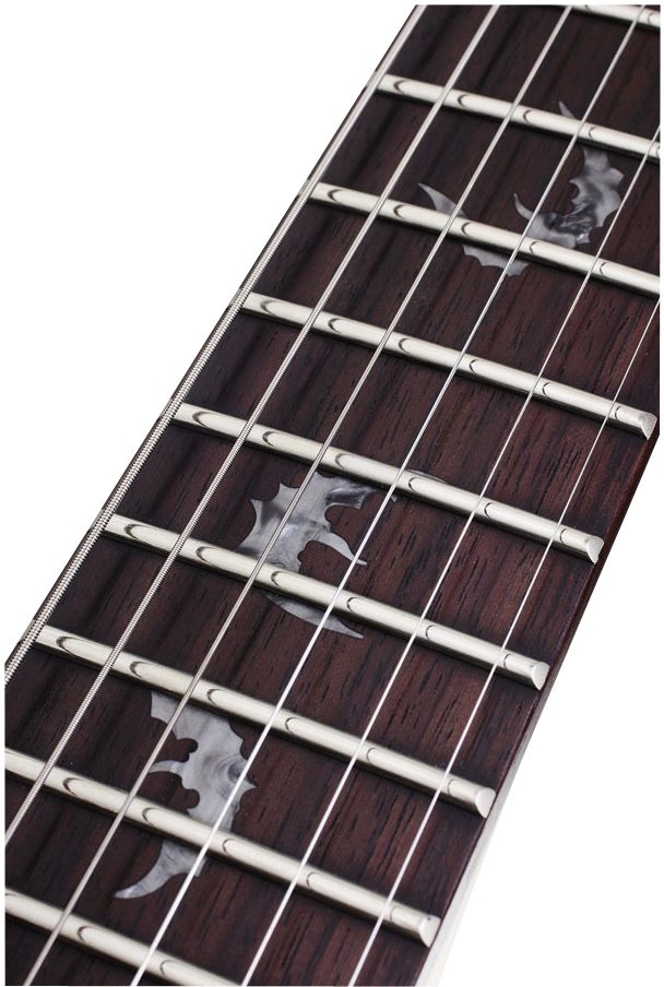 Schecter Damien Riot FR Electric Guitar with Floyd Rose, Fretboard
