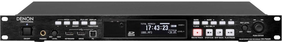 Denon DNF650R Solid State USB Digital Recorder, Main
