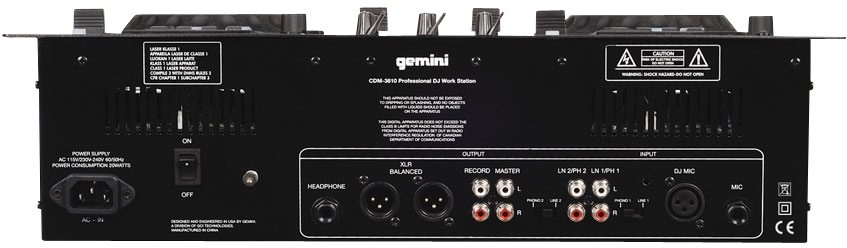 Gemini CDM3610 Dual MP3/CD Player and Mixer | zZounds