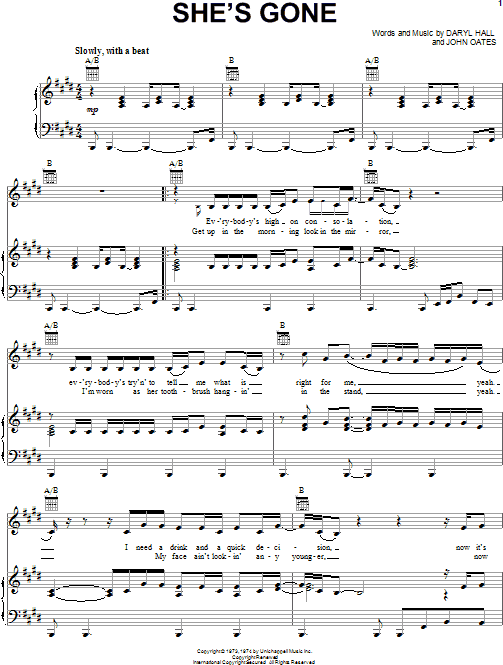 Good Gone Girl sheet music for voice, piano or guitar (PDF)