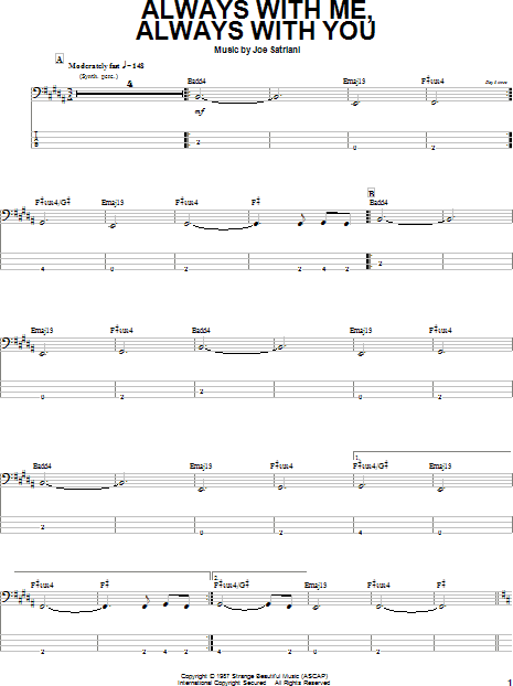 Always With Me, Always With You Tab by Joe Satriani (Guitar Pro