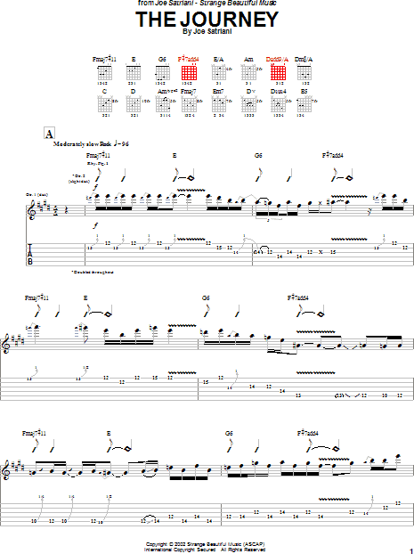 Joe Satriani - Engines of Creation - Guitar Tab / Tablature Book