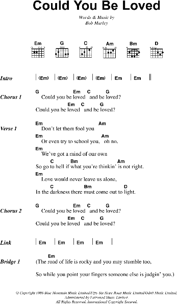 Could Loved - Guitar Chords/Lyrics | zZounds