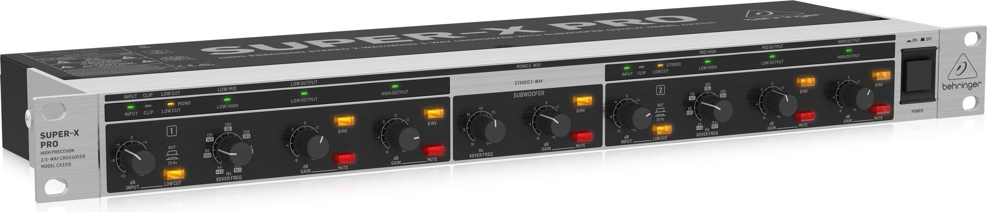 Behringer Super-X Pro CX2310 V2 Stereo 2-Way/Mono 3-Way Crossover