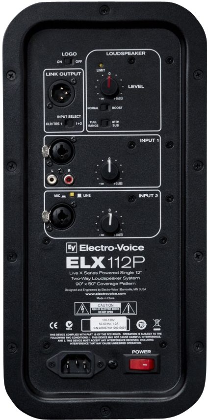 Electro-Voice ELX112P Live X Powered 2-Way Speaker (1000 Watts, 1x12