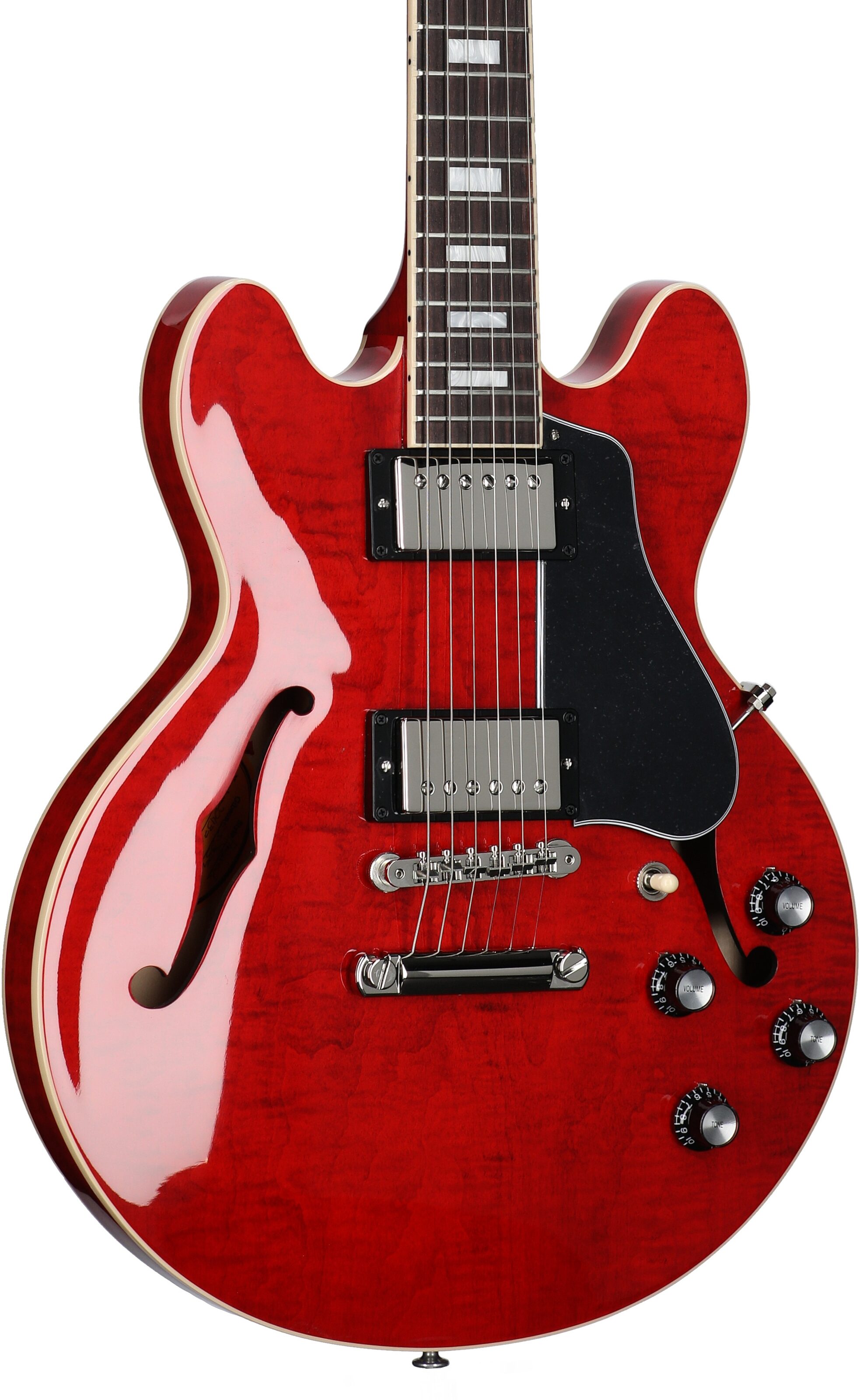 Gibson ES-339 Figured Electric Guitar (with Case), '60s Cherry, Serial Number 224320095, Full Left Front