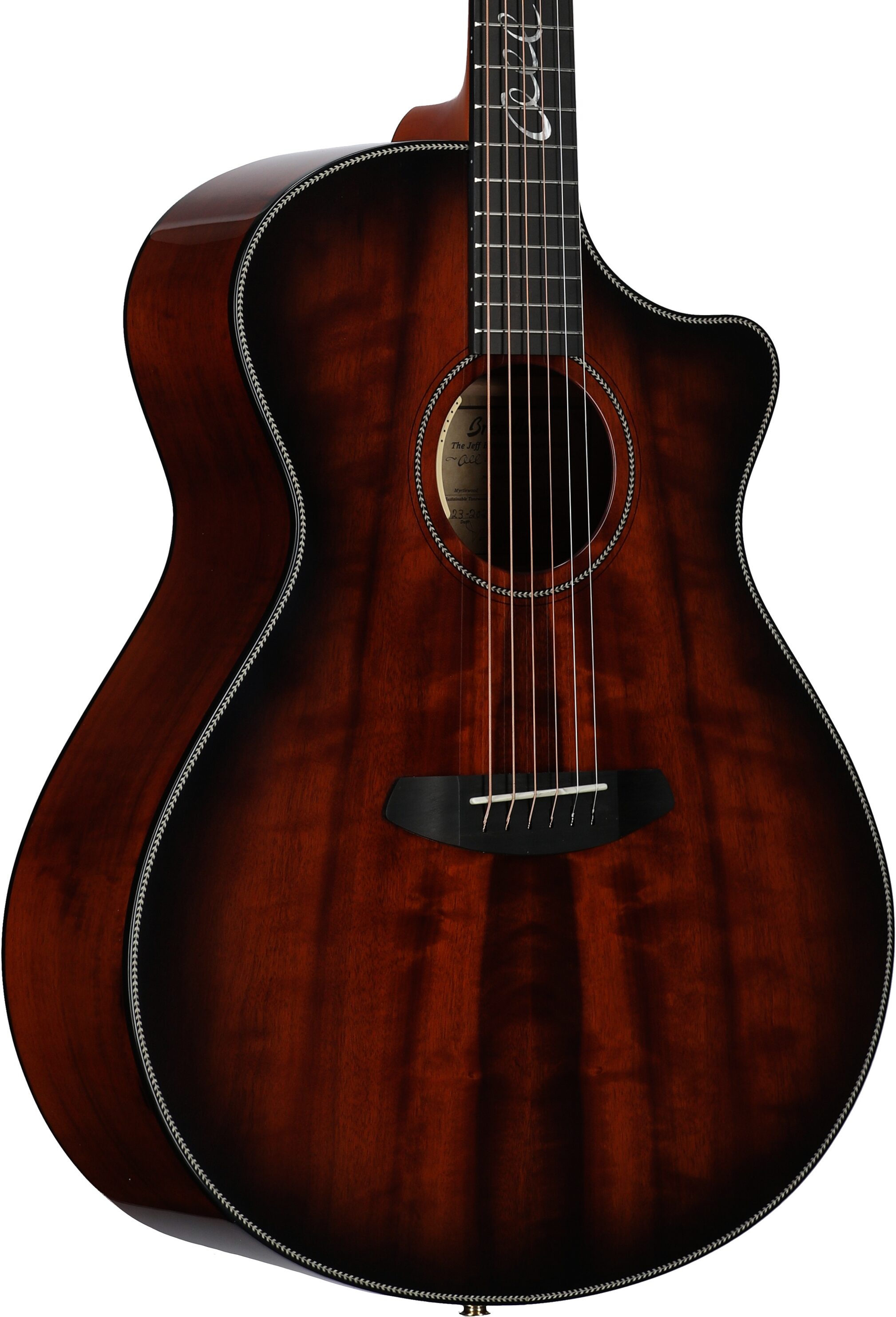 Breedlove Jeff Bridges Oregon Dreadnought Concerto CE Acoustic-Electric Guitar (with Gig Bag), New, Serial Number 28383, Full Left Front