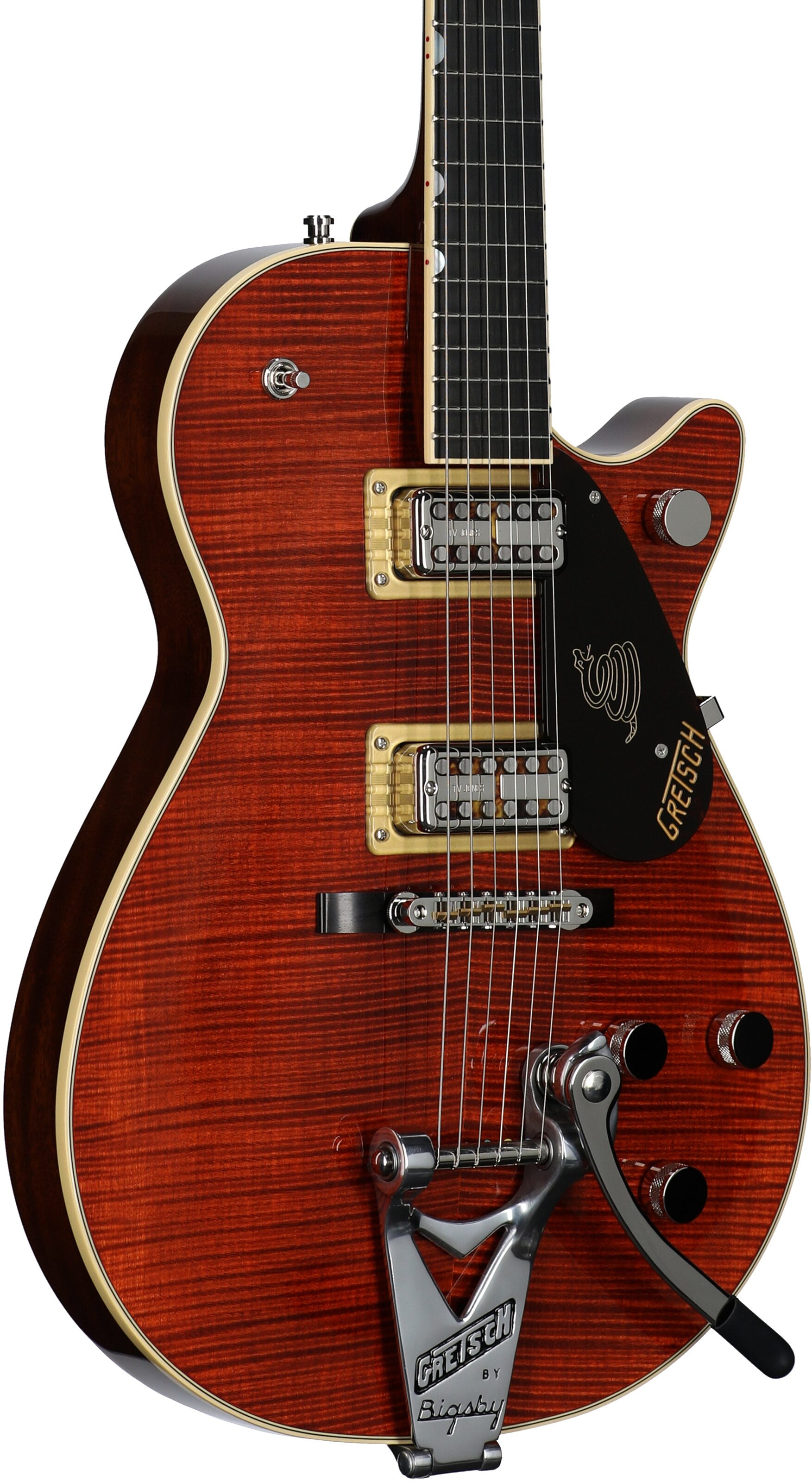 Gretsch G6130T Limited Edition Sidewinder Electric Guitar (with Case), Bourbon, Serial Number JT23041576, Full Left Front