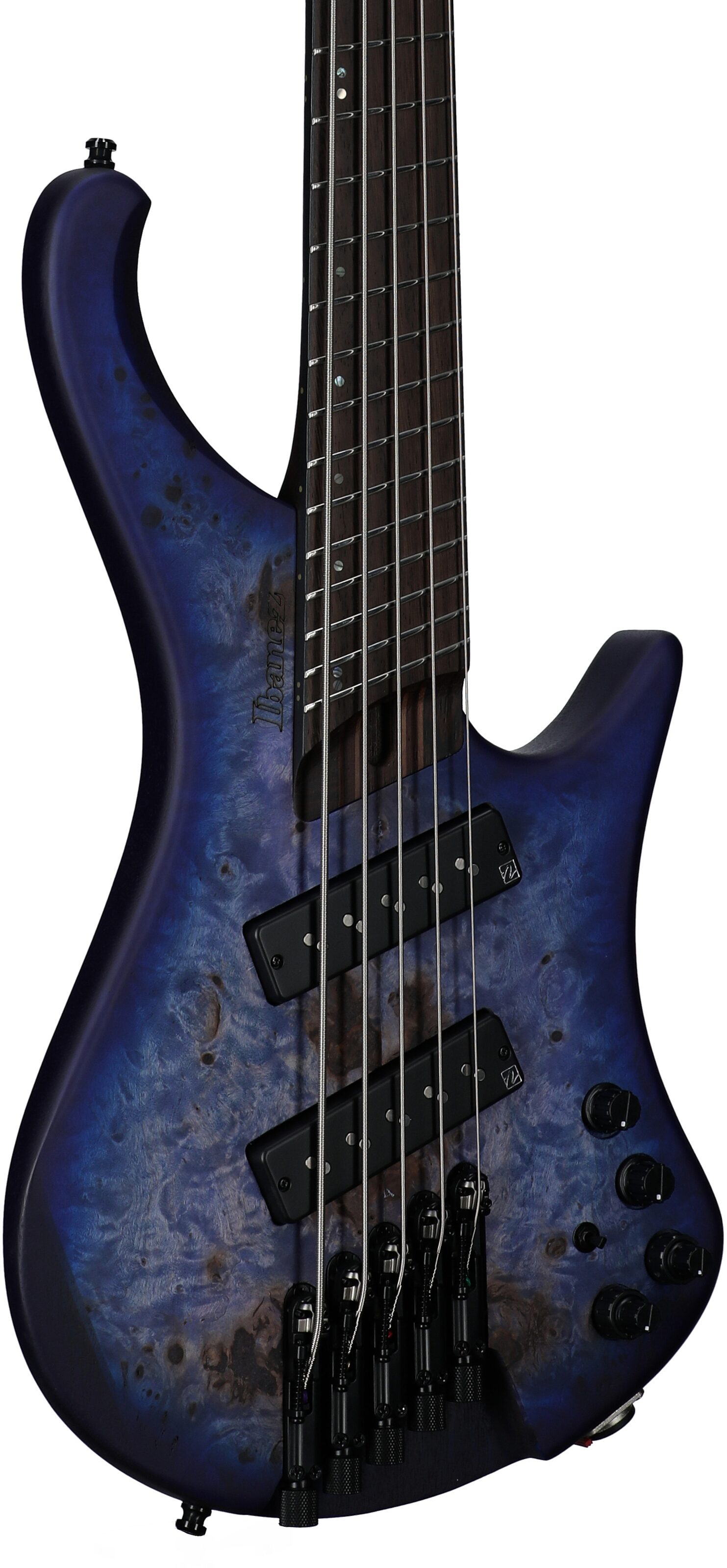 Ibanez EHB1505MS Bass Guitar, 5-String (with Gig Bag), Pacific Blue Burst, Serial Number 211P01I230612555, Full Left Front