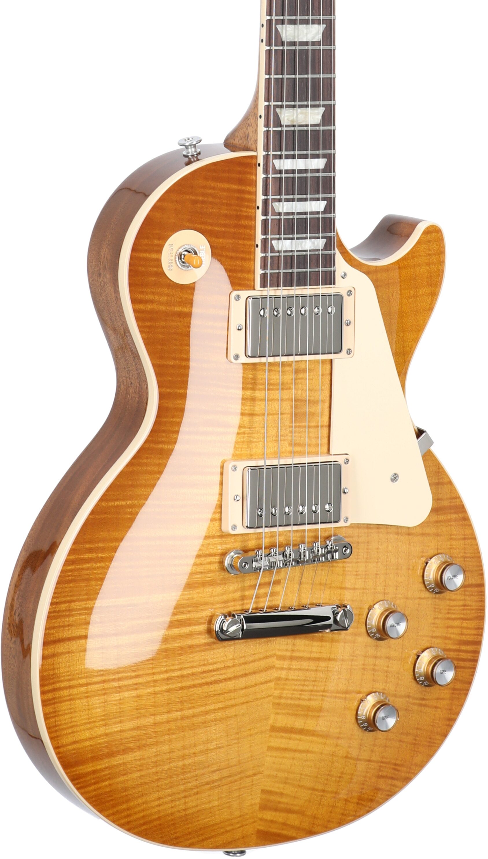 Gibson Exclusive Les Paul Standard '60s AAA Top Electric Guitar (with Case), Dirty Lemon, Serial Number 230730063, Full Left Front