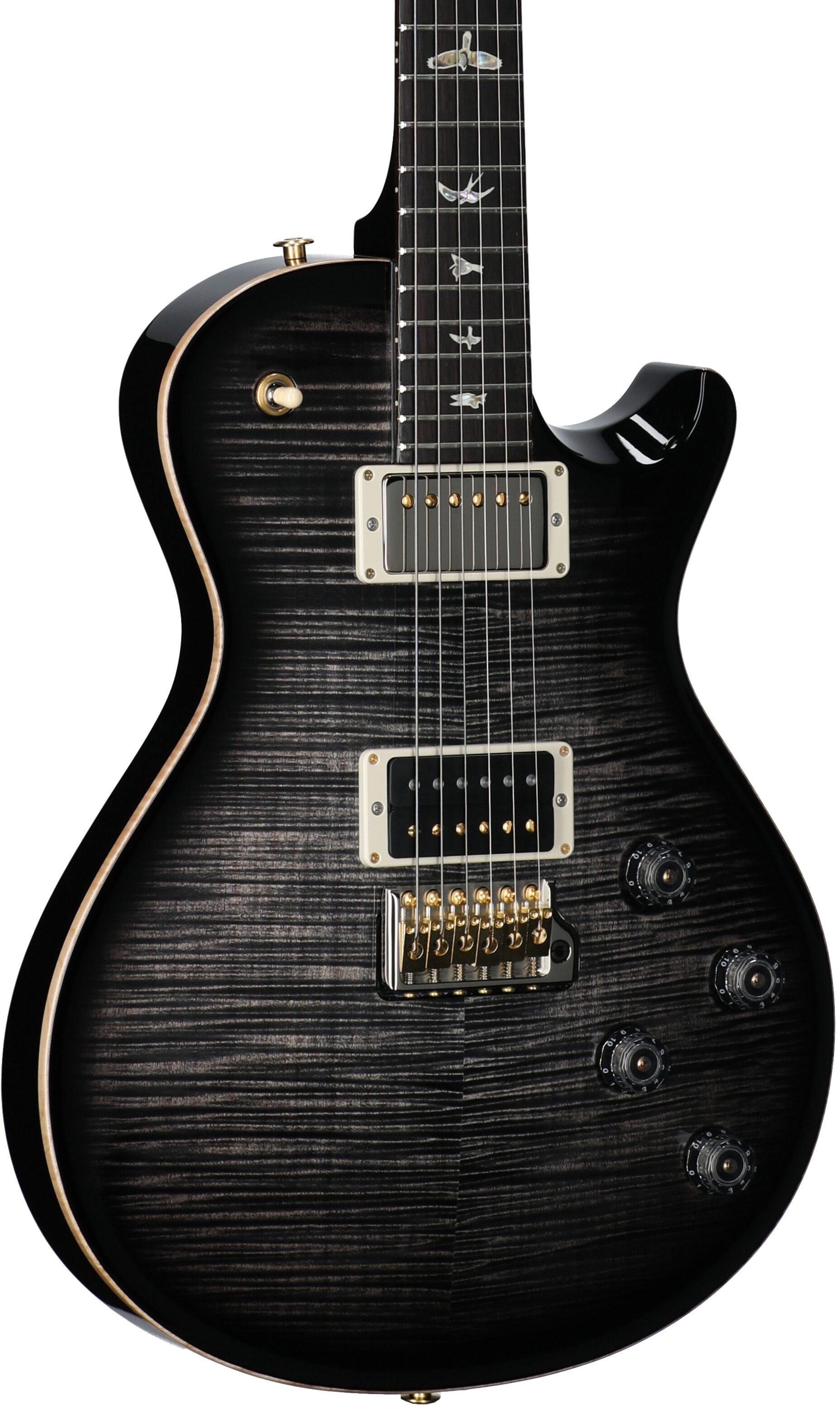 PRS Paul Reed Smith Tremonti Tremolo 10-Top Electric Guitar (with Case), Charcoal Contour Burst, Serial Number 0385064, Full Left Front