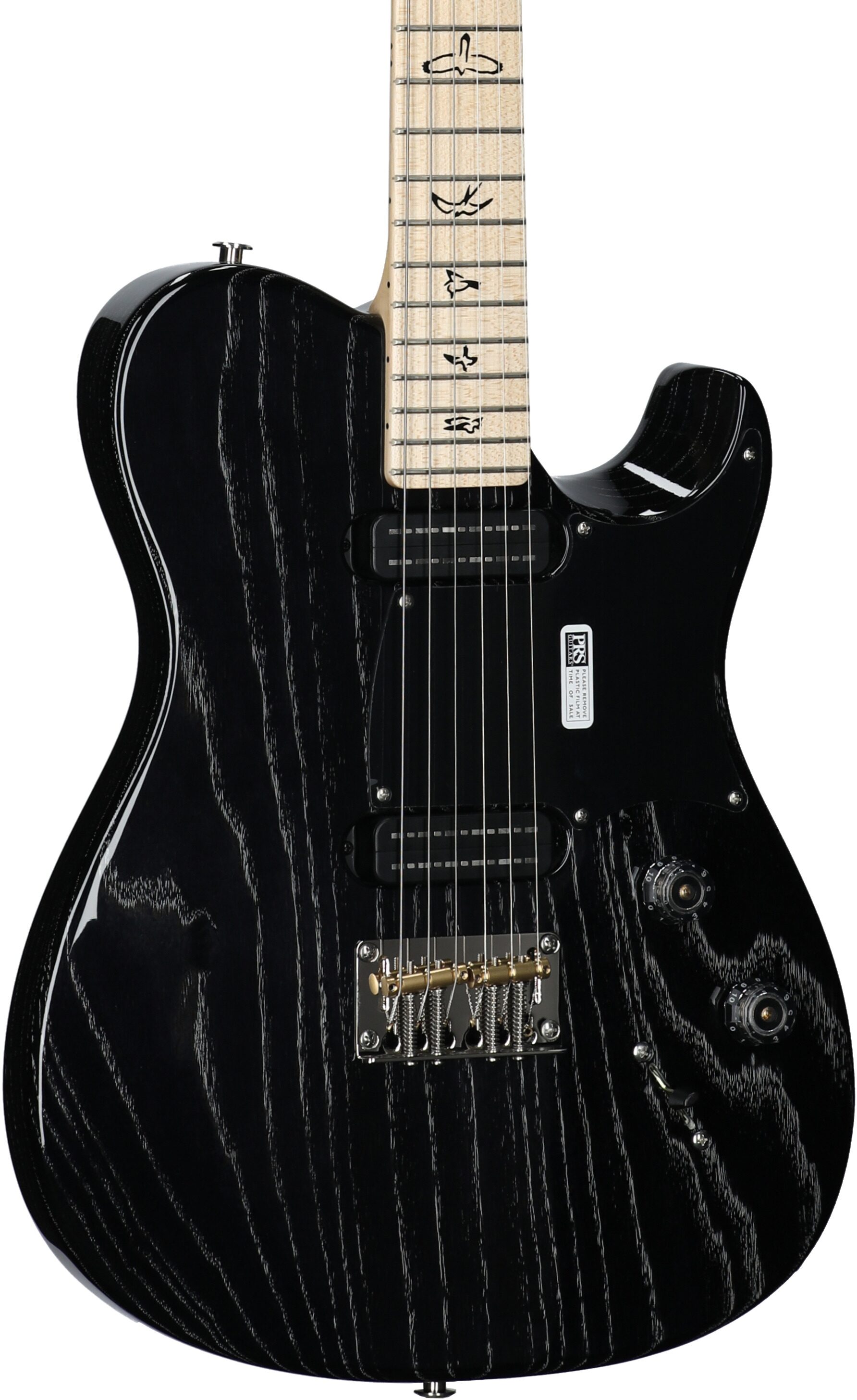 PRS Paul Reed Smith NF 53 Electric Guitar (with Gig Bag), Black Doghair, Serial Number 0390854, Full Left Front