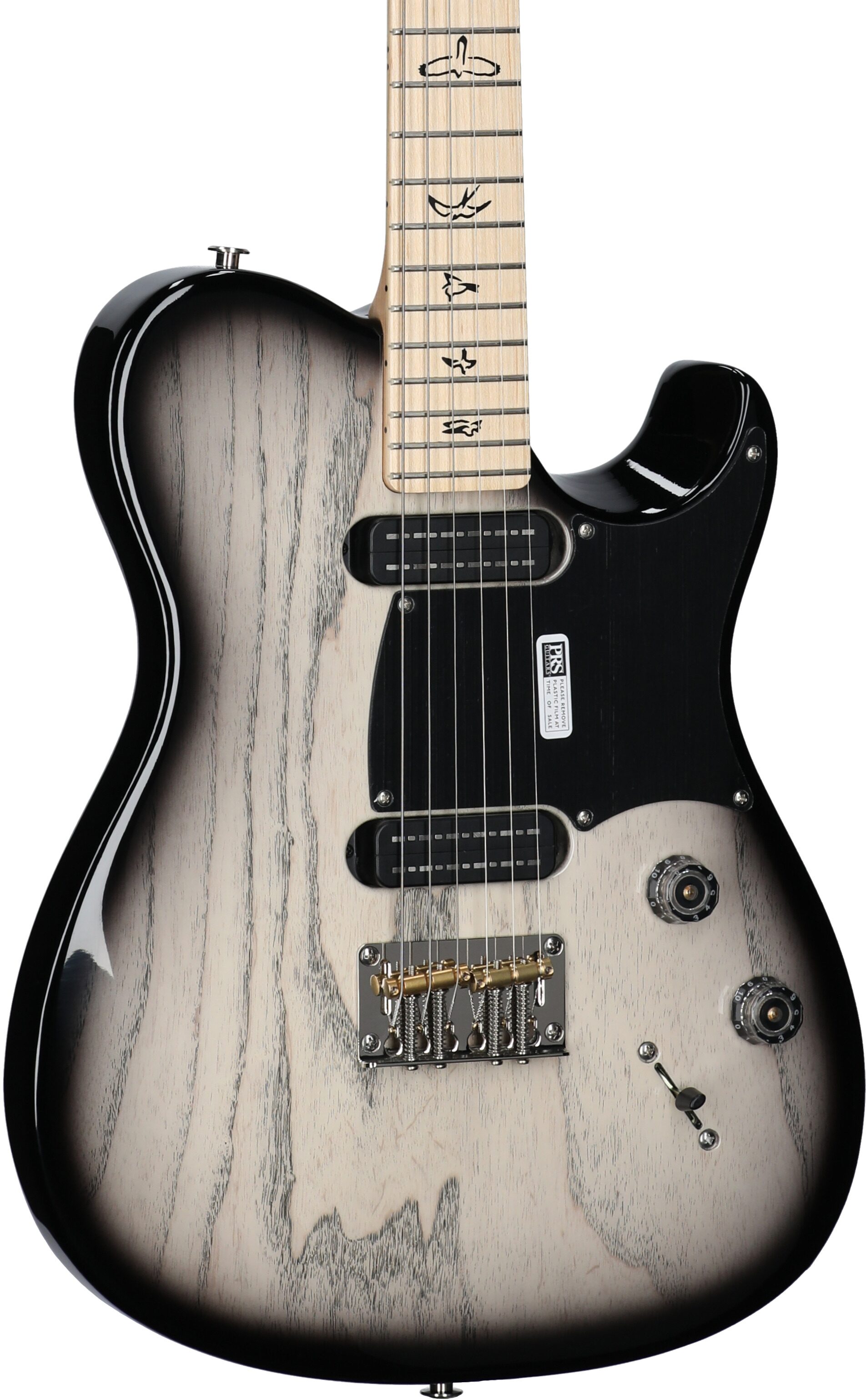 PRS Paul Reed Smith NF 53 Electric Guitar (with Gig Bag), White Doghair Smokeburst, Serial Number 0391182, Full Left Front