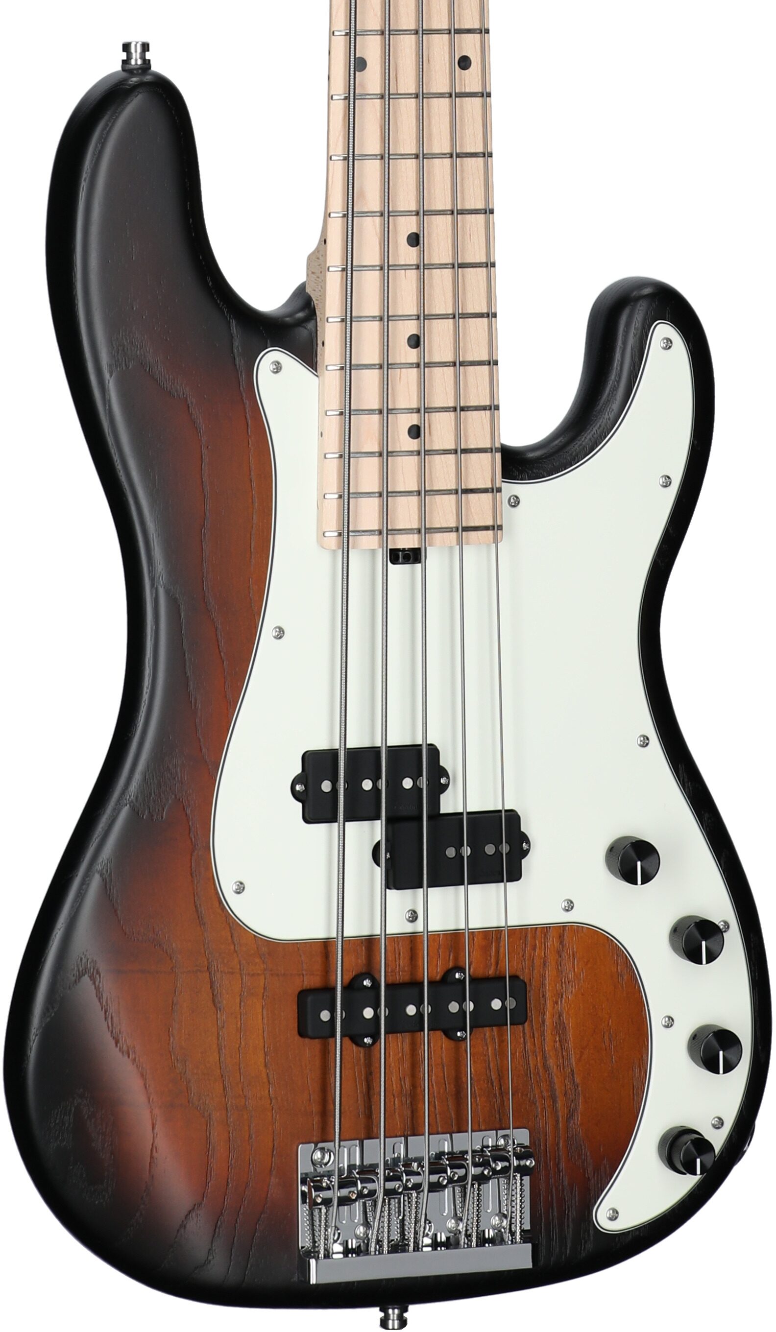 Sadowsky MetroLine 21-Fret Hybrid P/J Bass, 5-String (with Gig Bag), Almond Sunburst, Serial Number SML E 002951-23, Full Left Front