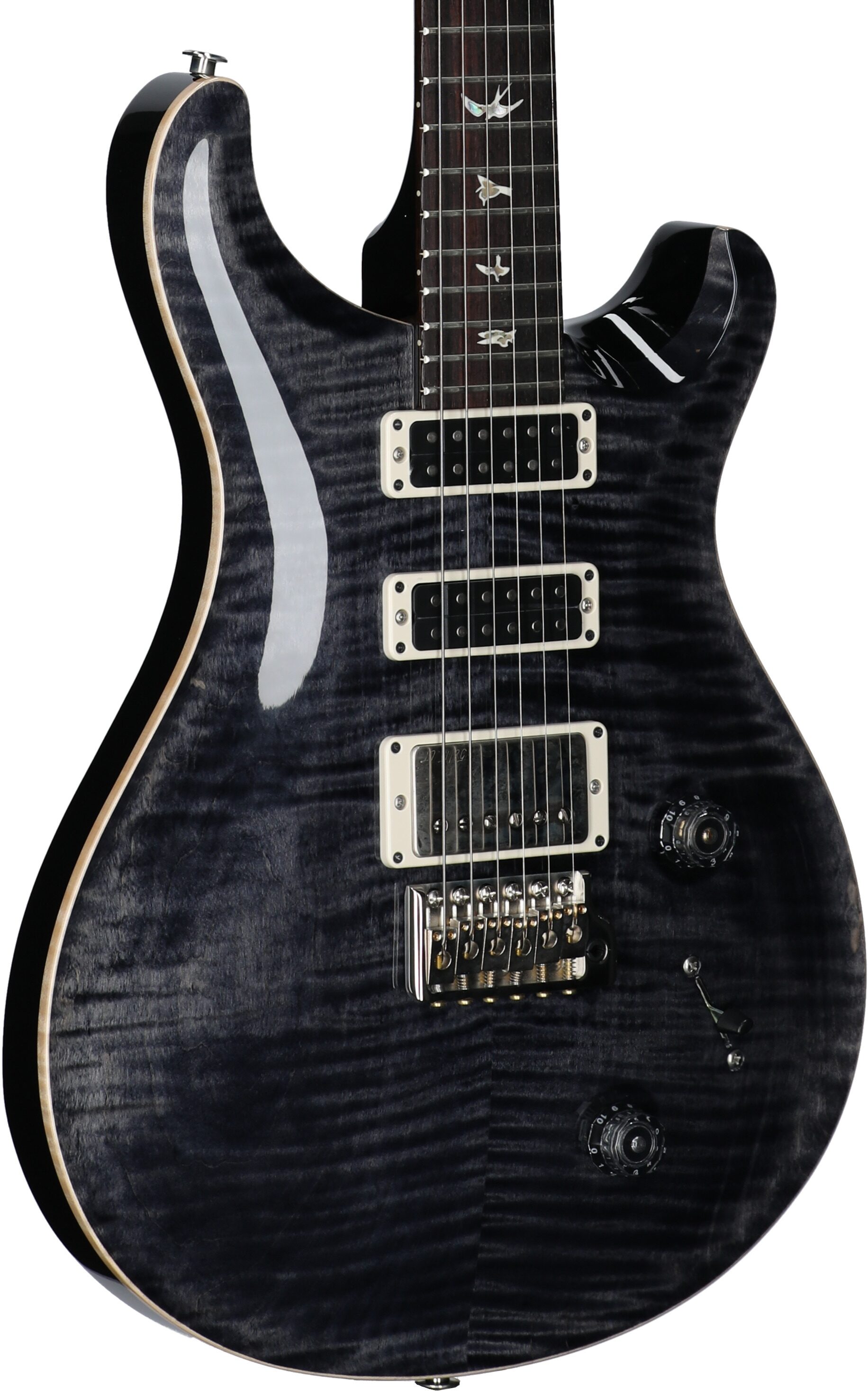PRS Paul Reed Smith Studio Electric Guitar (with Case), Gray Black, Serial Number 0387363, Full Left Front