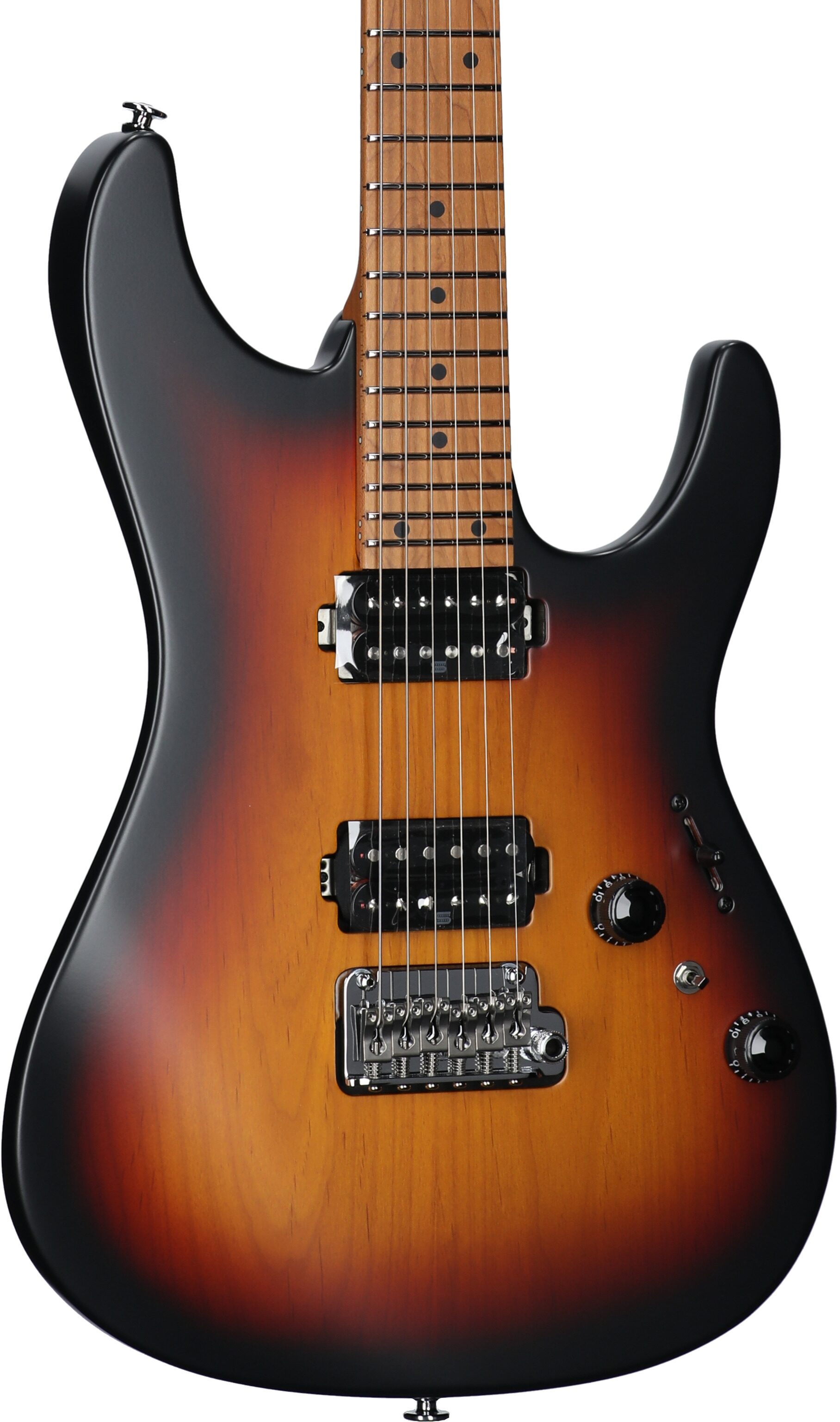 Ibanez Prestige AZ2402 Electric Guitar (with Case), Tri Fade Burst, Serial Number 210002F2415232, Full Left Front