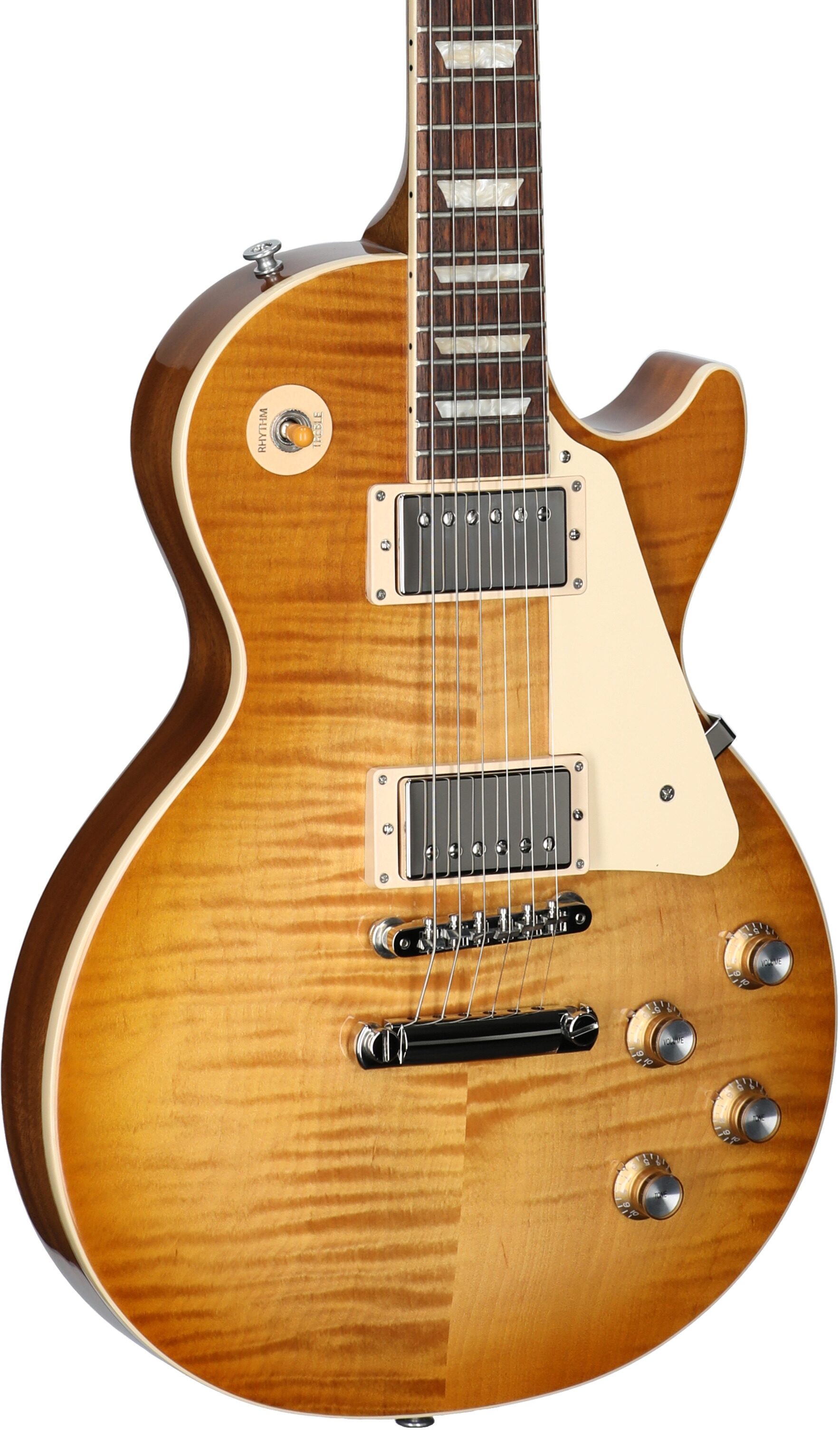 Gibson Exclusive Les Paul Standard '60s AAA Top Electric Guitar (with Case), Dirty Lemon, Serial Number 223240282, Full Left Front