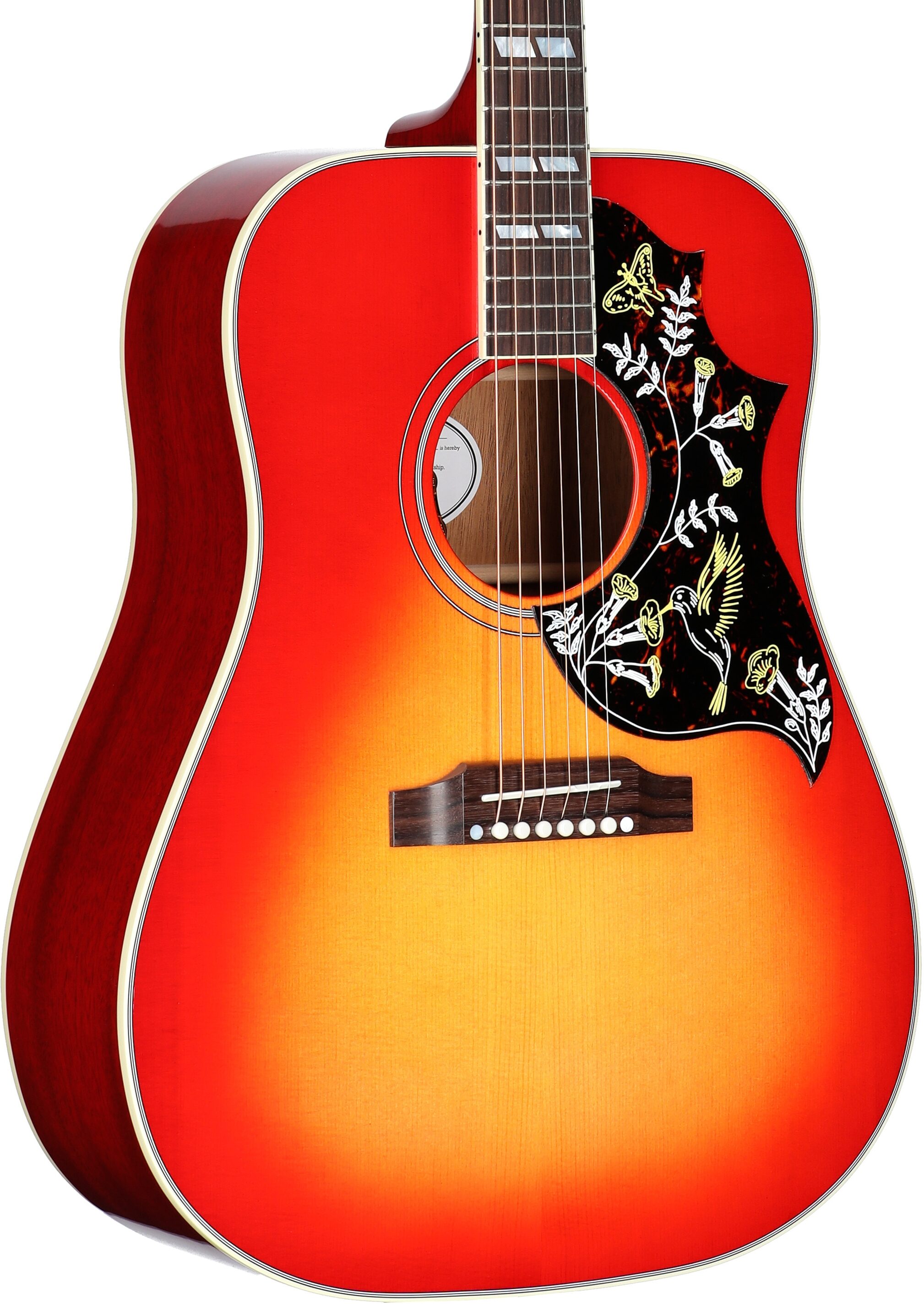 Gibson Hummingbird Standard Acoustic-Electric Guitar (with Case), Vintage Cherry Sunburst, Serial Number 23194142, Full Left Front