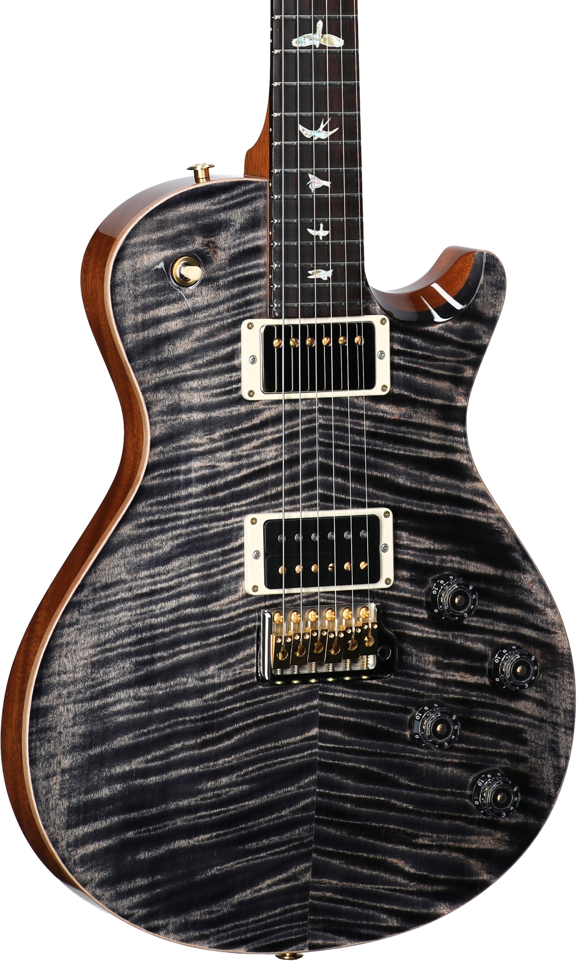 PRS Paul Reed Smith Tremonti 10-Top Electric Guitar (with Case), Charcoal, Serial Number 0394680, Full Left Front
