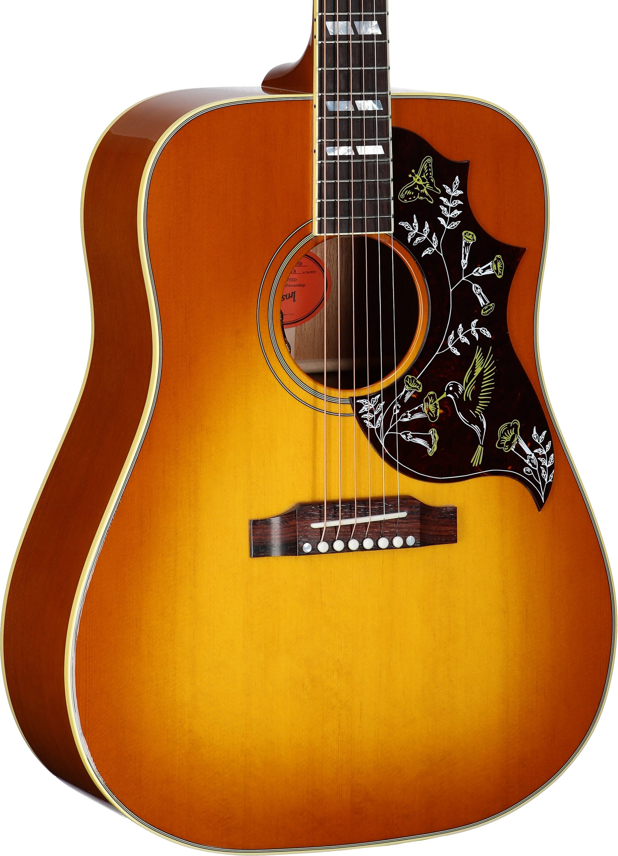 Gibson Hummingbird Original Acoustic-Electric Guitar (with Case), Heritage Cherry Sunburst, Serial Number 23094018, Full Left Front