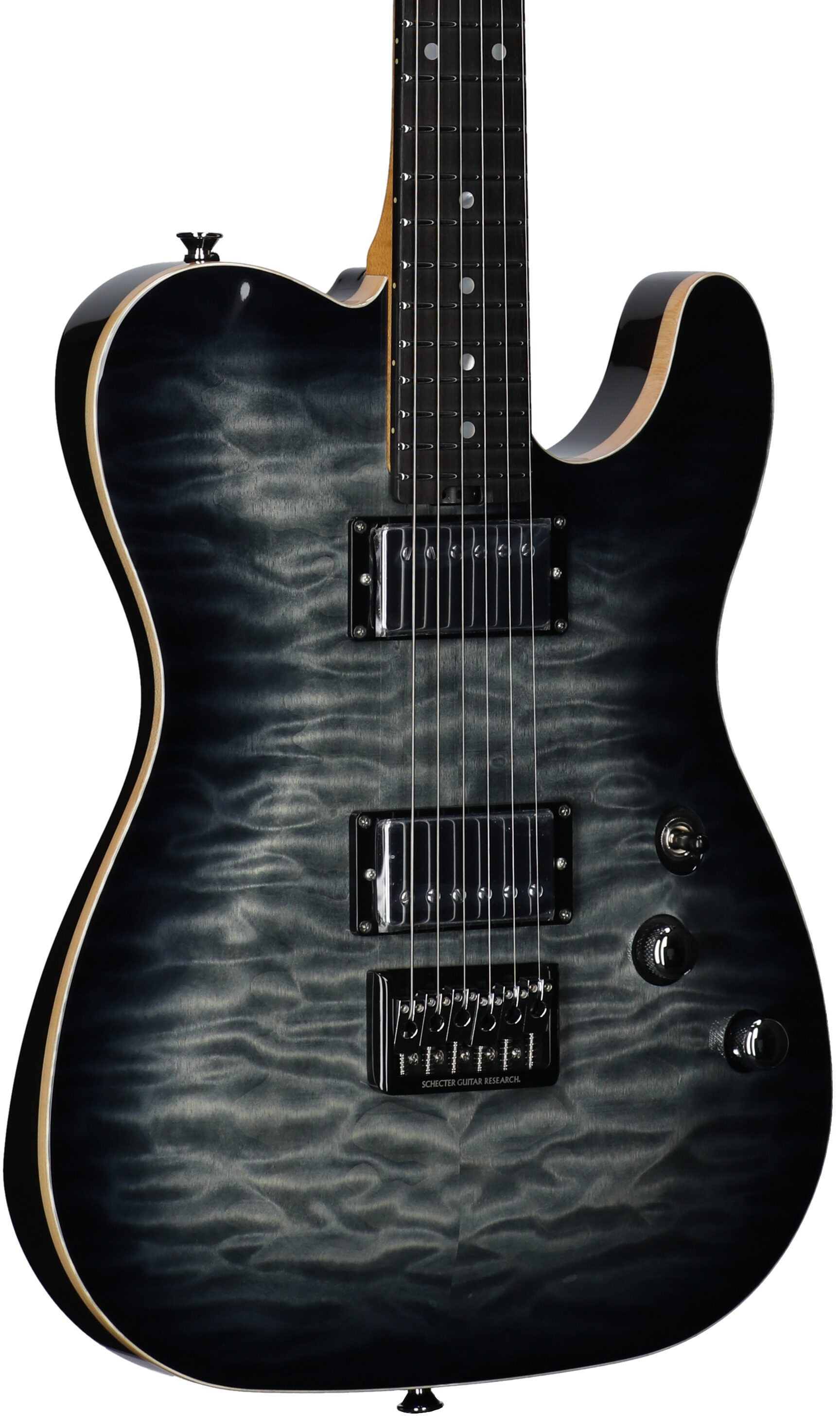 Schecter Japan PT Classic Electric Guitar (with Case), Transparent Fade Burst, Serial Number J22-09197, Full Left Front
