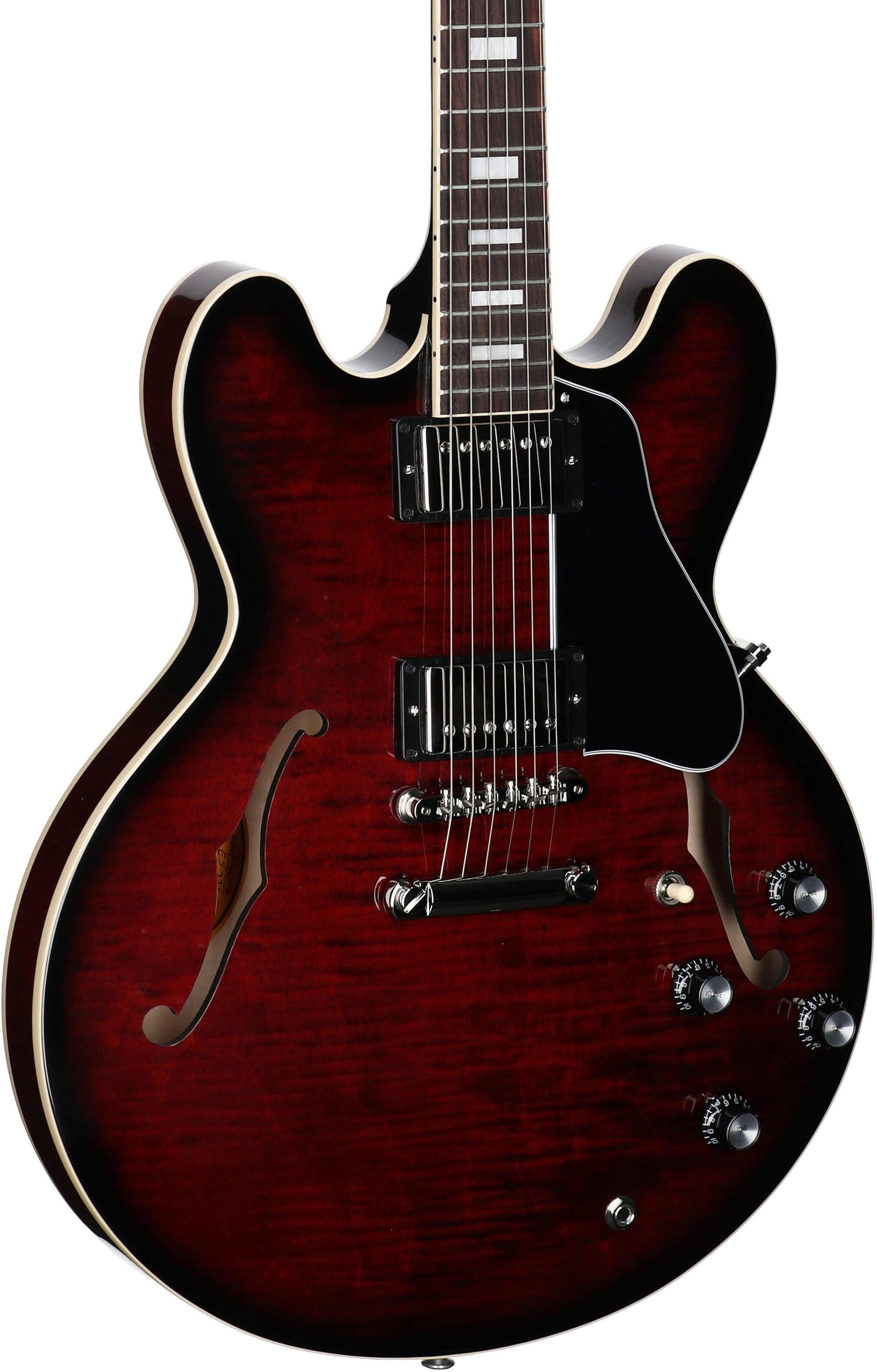 Gibson ES-335 Figured Electric Guitar (with Case), Blood Moon Burst, Serial Number 232040196, Full Left Front