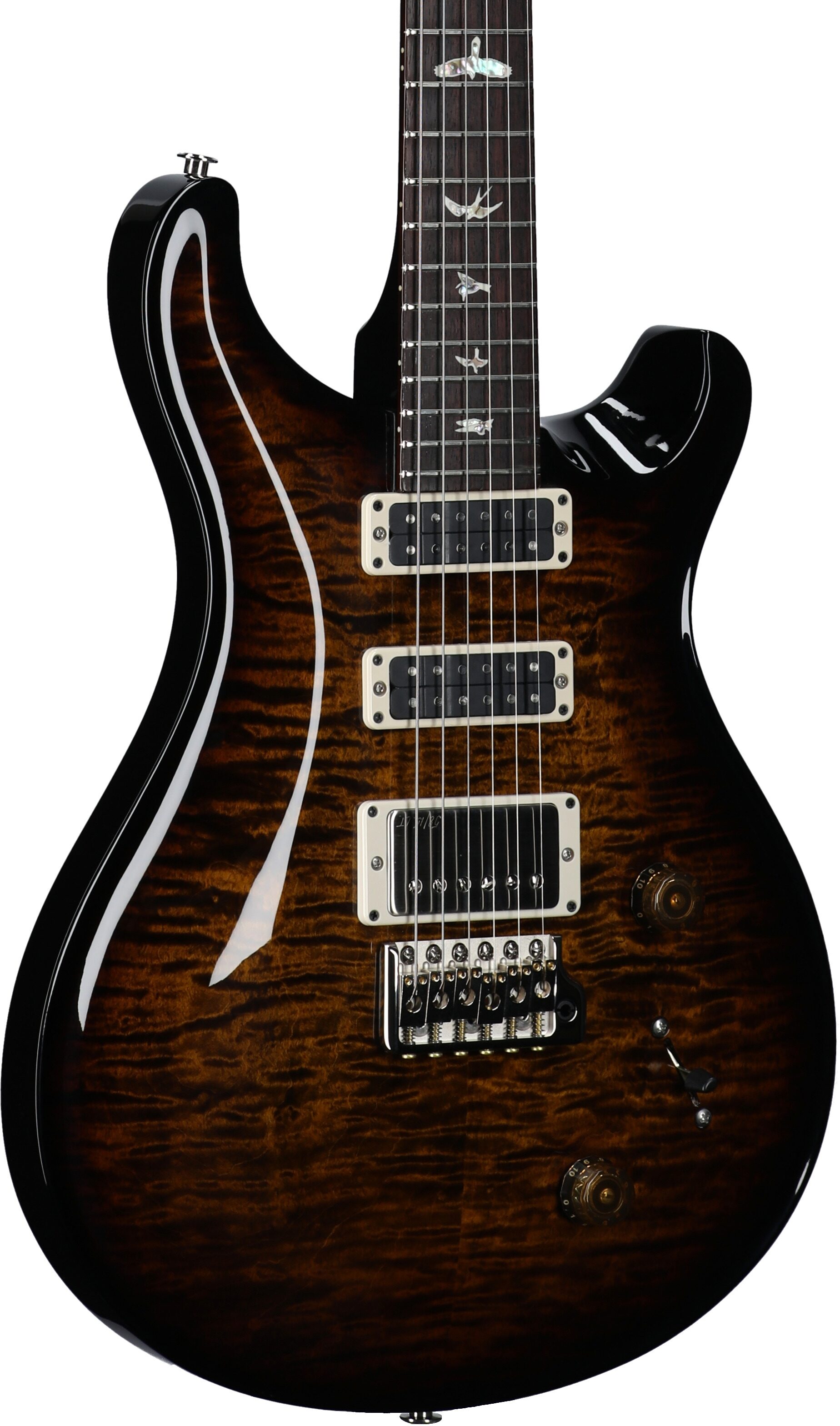 PRS Paul Reed Smith Studio Electric Guitar (with Case), Black Gold Burst, Serial Number 0392953, Full Left Front
